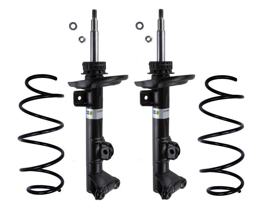 Mercedes Suspension Strut and Coil Spring Kit - Front (Heavy Duty Version for Standard Suspension) (B4 OE Replacement) 204323300064 - Bilstein 3807398KIT